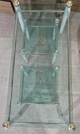 Dammam, Furniture, SAR 220,  Glass Center Table With 4 Side Tables - Good Condition