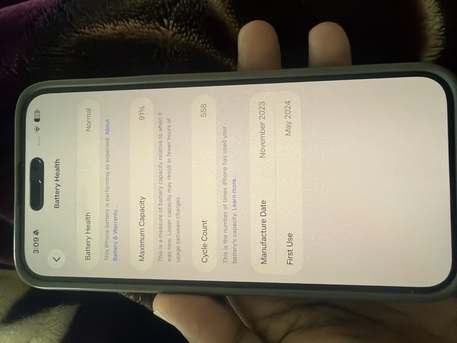 Dammam, Electronics, SAR 3100,  Iphone 15 Pro Max 512 GB Natural Titanium Available With 91% Battery -