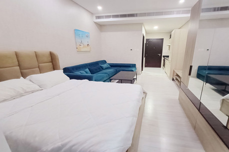 Juffair, Apartments/Houses, BHD 200/month,  Furnished,  Stunning | Bright Studio | Balcony | Nice Facilities | Near Juffair Mall