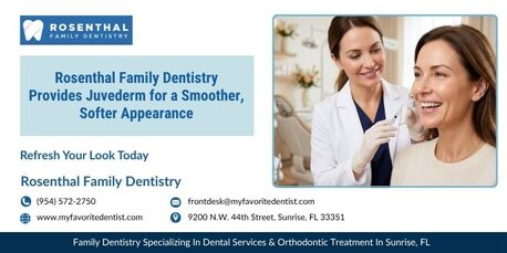 New York, Dental, Rosenthal Family Dentistry Provides Juvederm For A Smoother, Softer Appearance