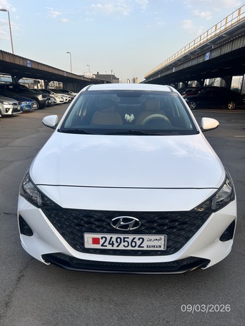 Manama, Vehicles, Cars & Trucks , BHD 3800,  Hyundai Accent 2022,  2022,  Automatic,  40800 KM,  Hyundai Accent, 40K, Km Direct Owner, White Color