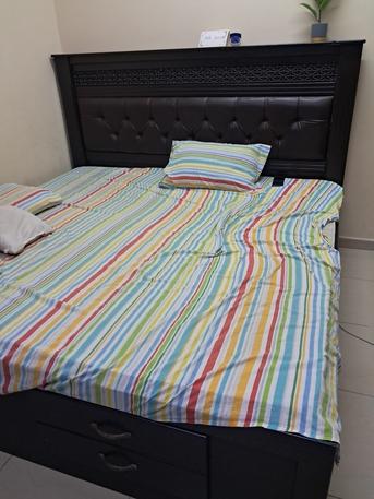 Jubail, Furniture, SAR 800,  Bed Set With Dressing And 6 Door Cabinet