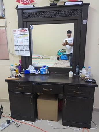 Jubail, Furniture, SAR 800,  Bed Set With Dressing And 6 Door Cabinet