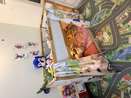 Riyadh, Furniture, SAR 450,  Ikea Clean Wooden Bunk Bed. Kura Name Of Sofa On IKEA