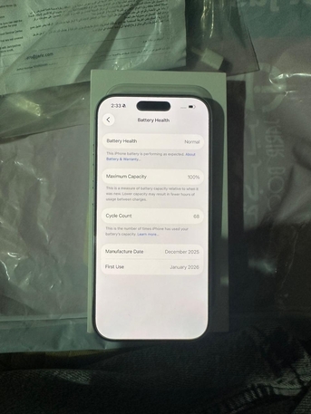 Riyadh, Mobile Phones, SAR 4600,  Iphone 17 Pro Silver