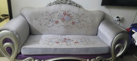 Jizan, Furniture, SAR 1000,  3-Piece Sofa Set For Sale &ndash; Good Condition &ndash; Only 100 SAR Each