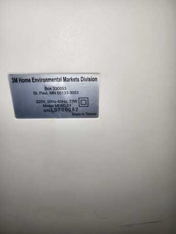 Riyadh, Air Conditioners, SAR 75,  3M Filtrete Air Purifier (Ultra Clean) &ndash; Model MFAC-01 &ndash; Covers 22 M?