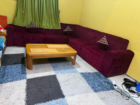 Jubail, Furniture, SAR 800,  L TYPE SOFA , CARPET SHRAGY , CENTER TABLE ,TV ALMARI, MEDICATE KING SIZE MATTRESS