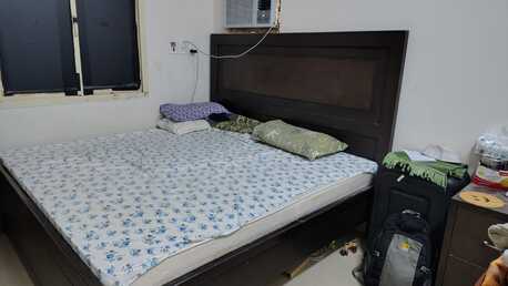 Akrabia, Furniture, SAR 500,  1-Queen Size Bed With Medicated Mattress + 2 Side Tables+ Dressing Table+cupboard