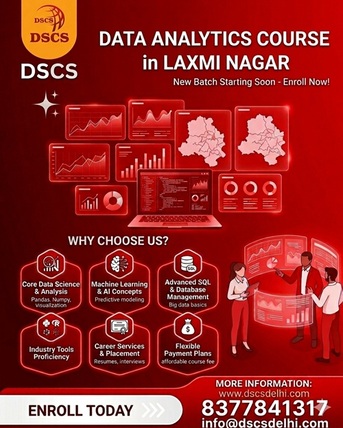 Laxmi Nagar, Education, Data Analytics Course In Laxmi Nagar