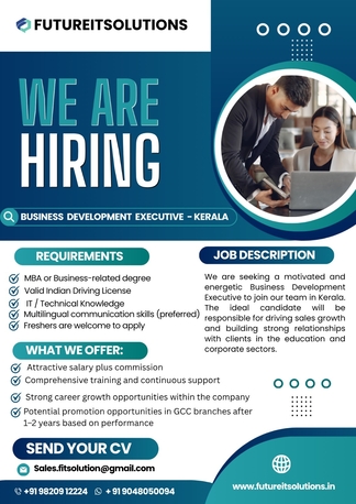 Kerala, Jobs, Business Development Executive (BDE) &ndash; Kerala