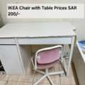 SAR 200,  Ikea Desk With Chair