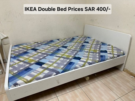 Al Khobar Al Shamalia, Furniture, SAR 400,  Ikea Double Bed White Color