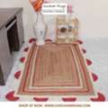 USD 100,  Cozy USA Interiors Begin With The Perfect Jute Braided Rug