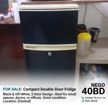 Manama, Appliances, BHD 40,  Double Door Used Fridge For Sale Good Condition