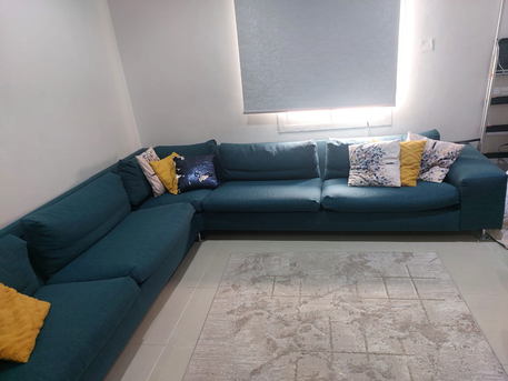 Riyadh, Furniture, SAR 300,  Corner Sofa For Sale &ndash; In Good Condition. Clean, Comfortable, And Well-maintained. Suitabl