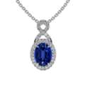 USD 5895,  Shop 1.82cttw Blue Sapphire Necklaces For Women At GemsNY