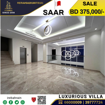 Saar, Real Estate For Sale, BHD 375000,  5 BR,  Brand New High Luxury Villa For Sale In Saar