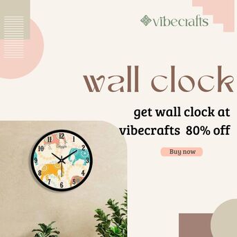 Noida, Household Items, INR 2600,  Wall Clock &ndash; Modern Timepieces By Vibecrafts