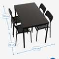 SAR 300,  IKEA Dining Table With 4 Chairs In Excellent Condition