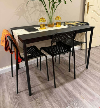 Khobar, Household Items, SAR 300,  IKEA Dining Table With 4 Chairs In Excellent Condition