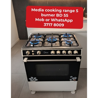 Manama, Appliances, BHD 55,  🌍🌐Media Cooking Range 5 Burner In Good Condition For Sale With Delivery