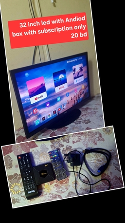 Manama, Electronics, BHD 20,  32 Inch Led With Andiod Box 20 Bd Msg 3670 8372 Wts Ap No Call