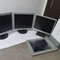 SAR 200,  3 Monitors 17 Inches & 1 Scanner For Sale