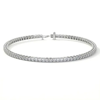New York, Jewelry, USD 8554,  Purchase Natural Diamond Tennis Bracelet Design With White Gold Online