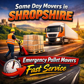 London, Household, Same Day Movers In Shropshire | Emergency Pallet Movers Fast Service
