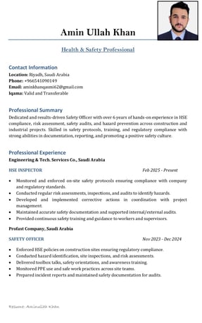 Turaif, Job Seekers, Senior Safety Officer (Construction) - 5+ Years Experience | Multi-Skilled Professional