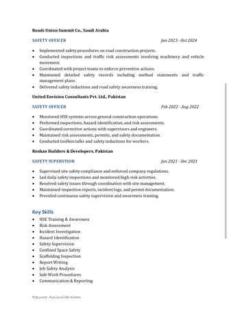 Turaif, Job Seekers, Senior Safety Officer (Construction) - 5+ Years Experience | Multi-Skilled Professional