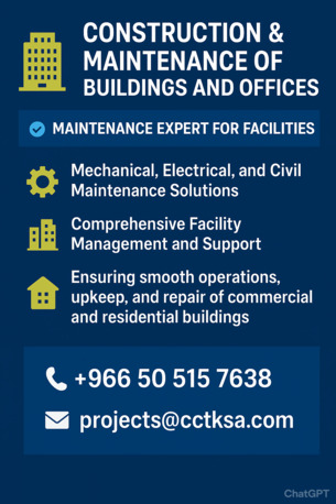 Abqaiq, Business, Specialized Contractor Civil, Mechanical & Electrical Contracting Solutions✅ 0505157638..]