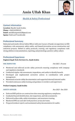 Riyadh, Job Seekers, HSE Officer/Safety Officer (Construction) 5+ Years Experience | Multi-Skilled Professional