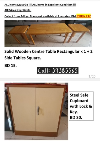 Adliya, Furniture, BHD 1,  Household Items For Sale At Very Reasonable Price