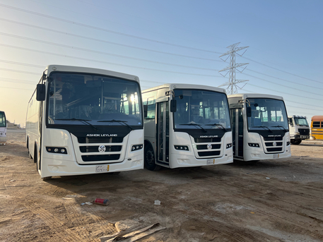 Jeddah, Logistics, Bus Rental Ashok Leyland