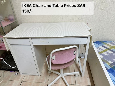 Al Khobar Al Shamalia, Furniture, SAR 150,  IKEA Desk With IKEA Chair