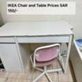 SAR 150,  IKEA Desk With IKEA Chair