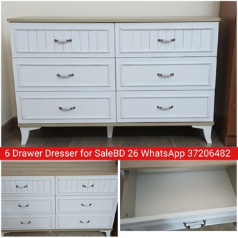 Manama, Furniture, BHD 26,  ✅️ 6 Drawer Dresser For Sale In Good Condition With Delivery