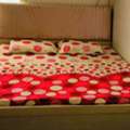 SAR 100,  Double Bed With Mattress With Cupboard Top Urgently