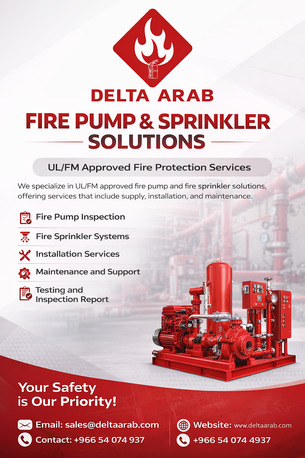 Dammam, Technical, Fire Pump & Fire Sprinkler, Supply, Installation & Maintenance Services In Dammam