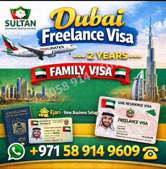 Deira, Travel, Affordable 2-Year Freelance Visa Service - Dubai 🇦🇪