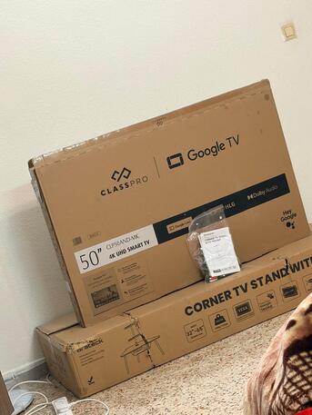 Riyadh, Household Items, SAR 150,  Class Pro 50&rdquo; 4K TV + Rotating Stand | Strollers & Baby Walker &ndash; Hot Sale!