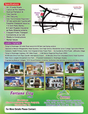 Hyderabad, Farm & Garden, INR 600000,  Exclusive HMDA Layout &ndash; Premium Open Plots For Sale - Jafferpally Village, Parigi Mandal