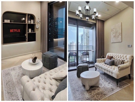 Ho Chi Minh City, Apartments/Houses, VND 37000000/month,  Furnished,  2 BR,  80 Sq. Meter,  Stylish Decord Lumiere Riverside Apartment For Rent In District 2