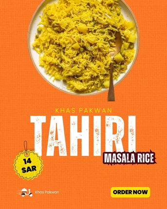 Khobar, Food, SAR 14,  Homemade Food - Tahiri Masala Rice