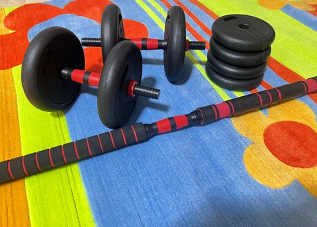 Riyadh, Health & Beauty Items, SAR 160,  13 Kg Dumbbell Set &ndash; Excellent Condition - 160- Riyals