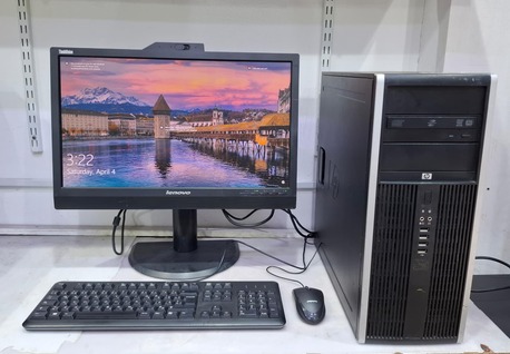 Manama, Computers, BHD 48,  HP Core I5 Computer Set 8GB RAM With 22" FHD Multimedia Monitor Inbuilt Webcam & Speakers