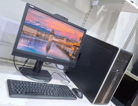 Manama, Computers, BHD 48,  HP Core I5 Computer Set 8GB RAM With 22" FHD Multimedia Monitor Inbuilt Webcam & Speakers