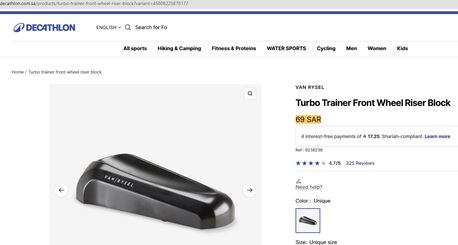 Al Khobar Al Shamalia, Bicycles, SAR 475,  B&rsquo;Twin In&rsquo;Ride 100 Turbo Trainer + Training Tire & Accessories